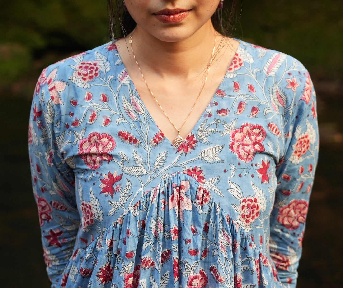 Amitha Jobin’s Blue Alia Cut Dress