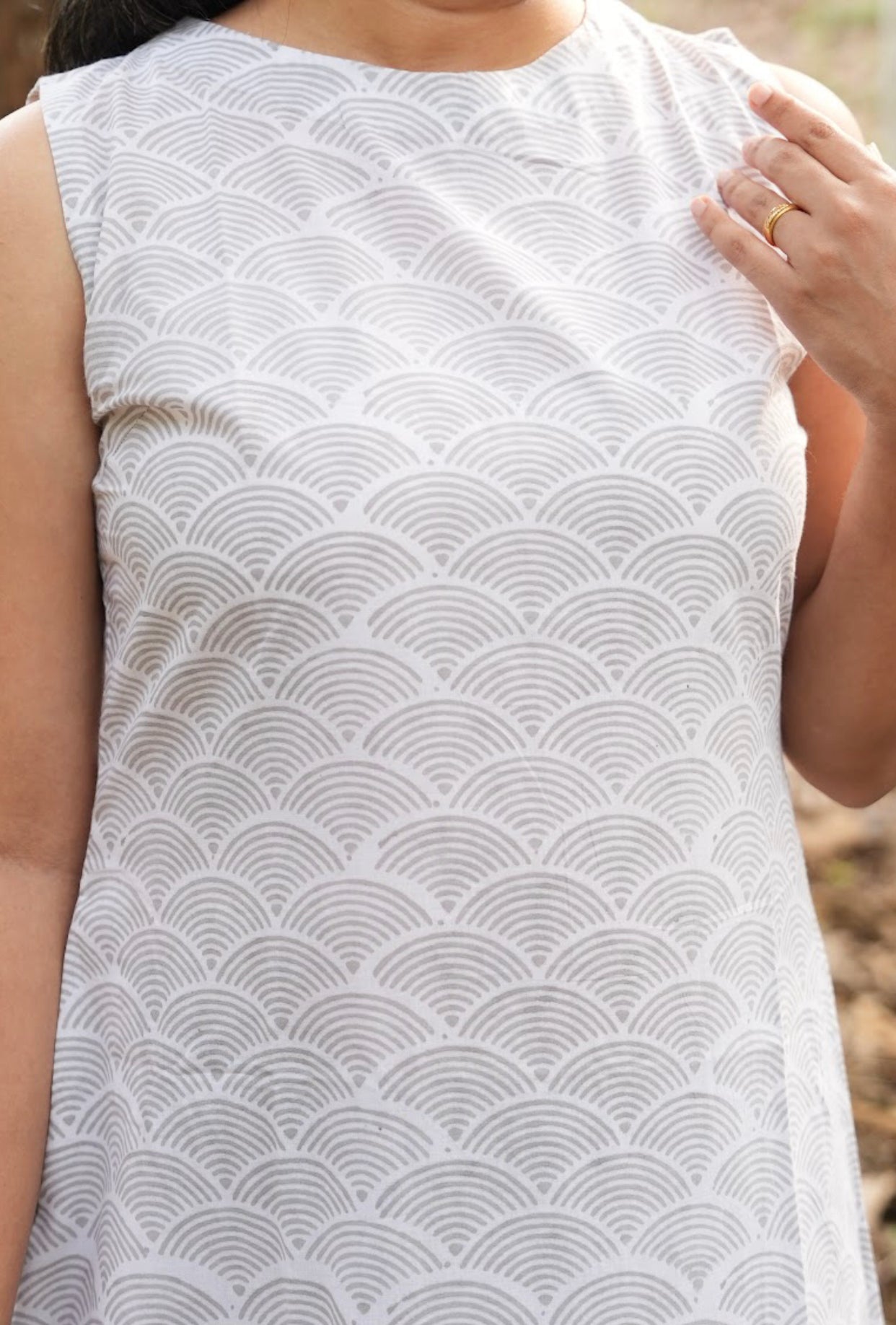 Shop now the comfortable cotton dress for this summer. Hand block print dress in pure cotton fabric.