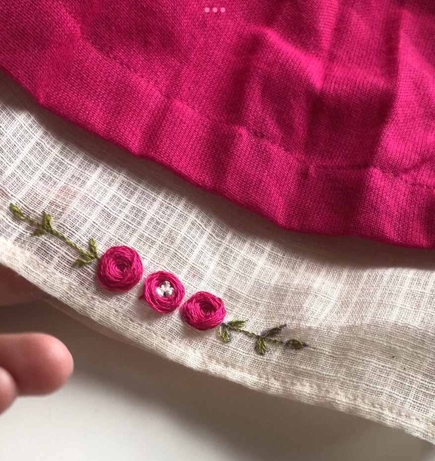 Rani Pink Khadi Cotton Dress