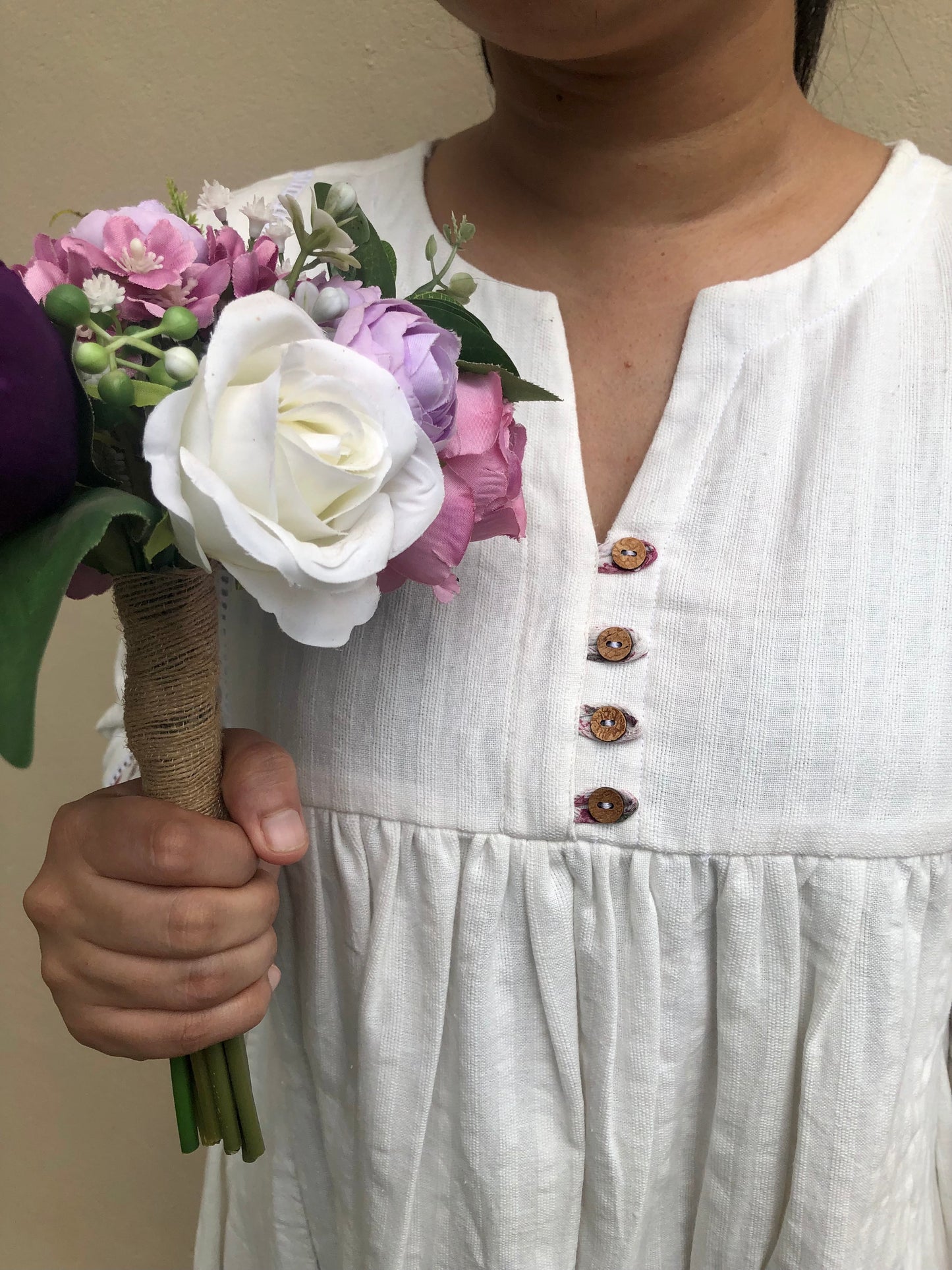 Buy authentic khadi cotton dresses handspun by artisans. This handwoven white khadi dress elevates your summer clothing into elegance. Check out our entire collection!