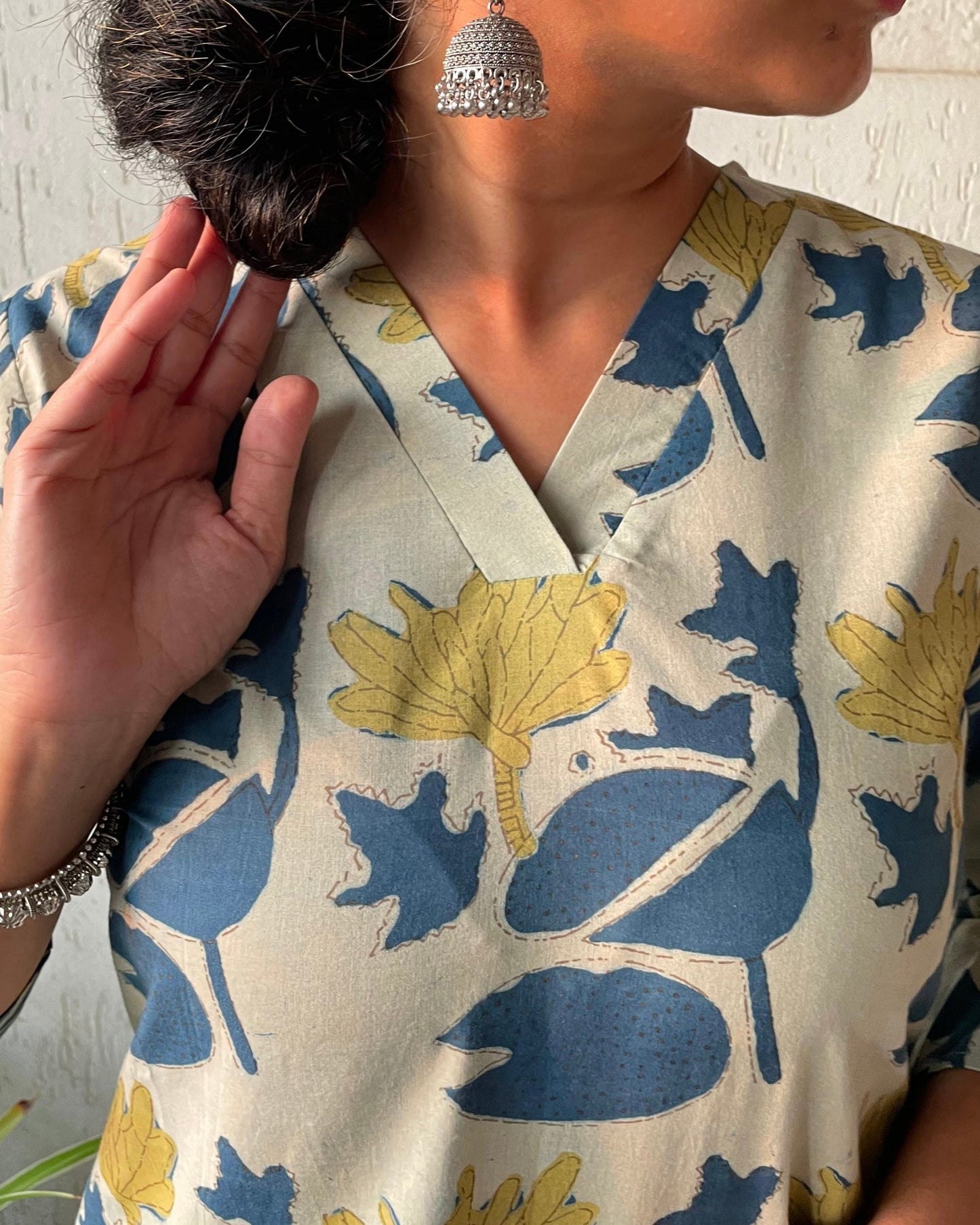 Shop authentic dabu print kurtas for women online. Dabu print uses natural colors in dyeing and is a traditional textile craft from Rajasthan. Explore wide variety of handcrafted kurtas. 