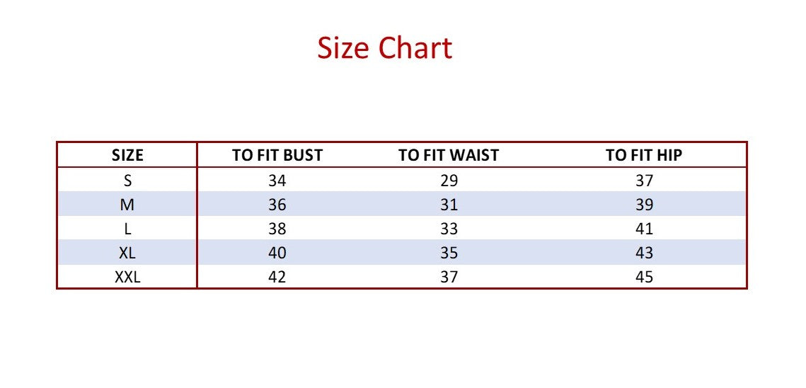 Buy handcrafted cotton kurtas and dresses for women online. Size chart of Sukha.